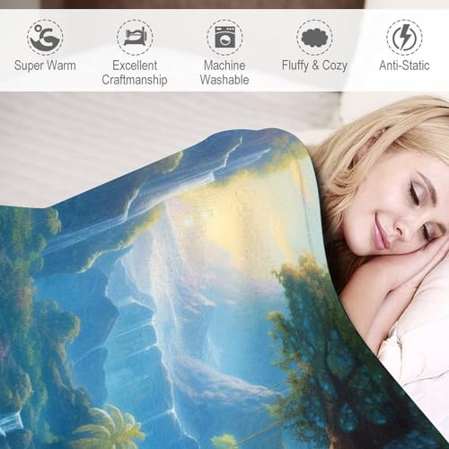Manta de forro polar natural mullida para tardes de sofá y decoración de cama 4