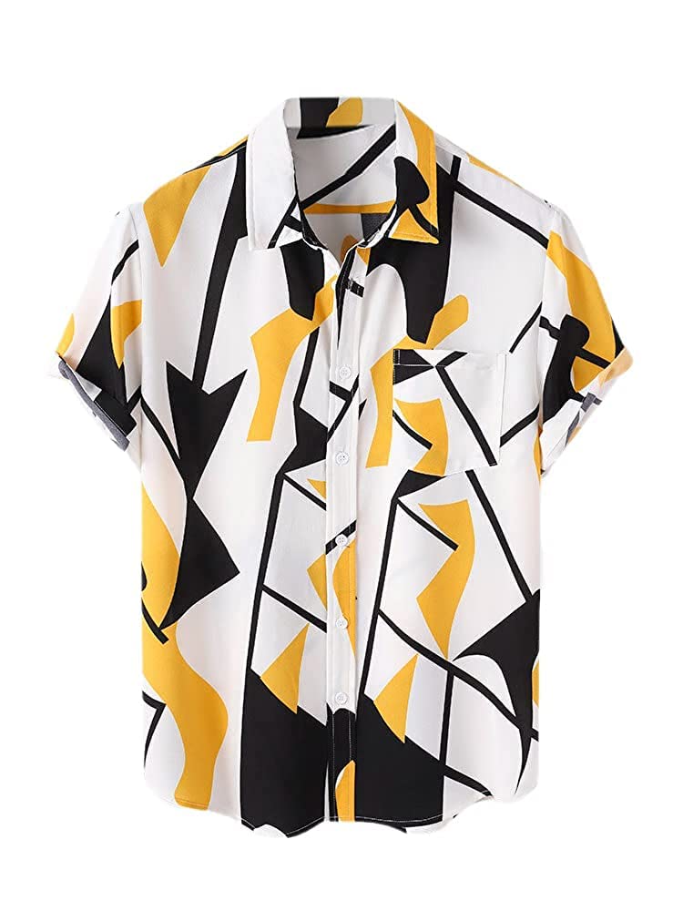 LookMarkMens Slim Fit Printed Shirt Allan