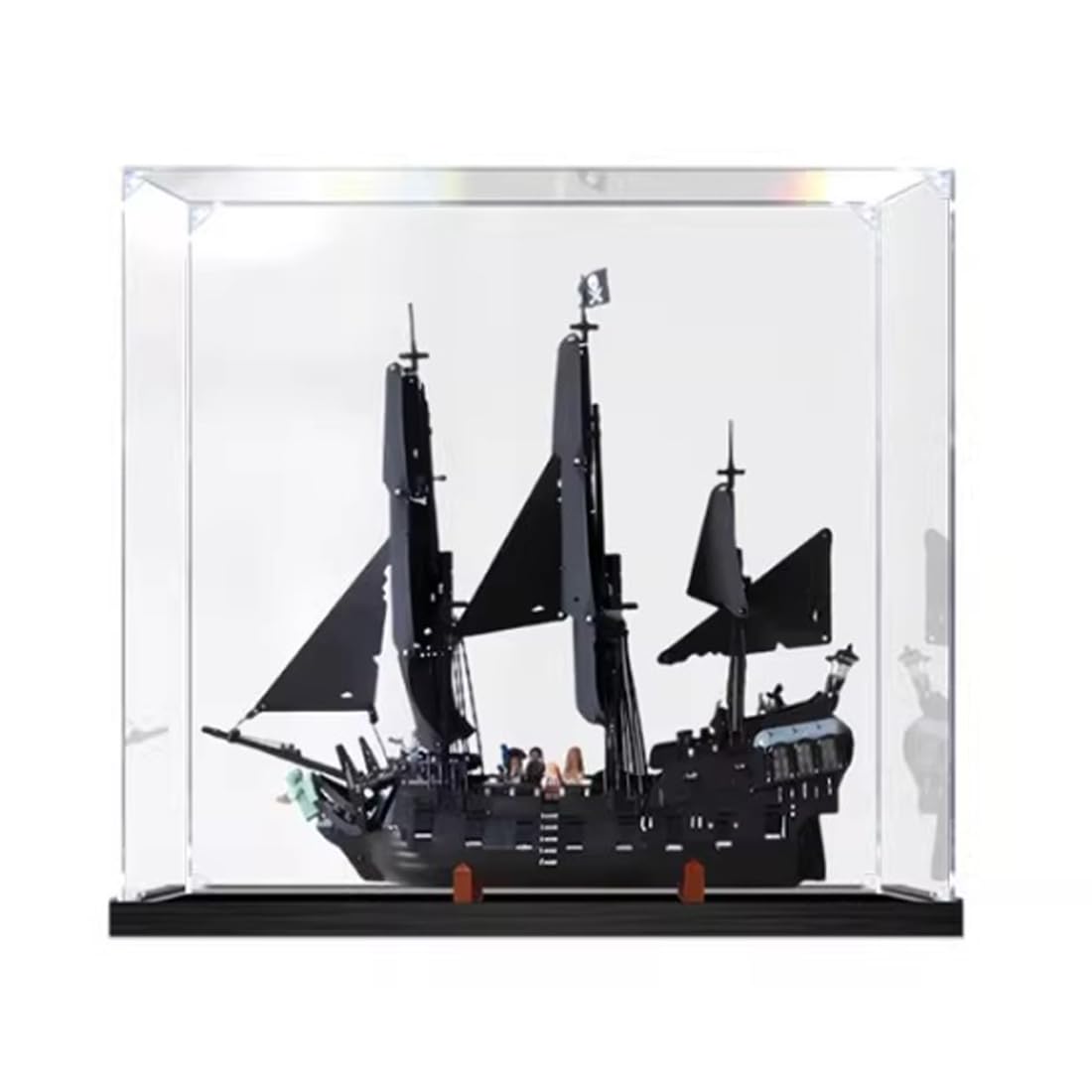 Acryl Vitrine Kompatibel Mit Captain Jack Sparrows Piratenschiff, Schaukasten Showcase Staubdichte Display Case für 10365 - Nicht Enthalten Modellbausatz