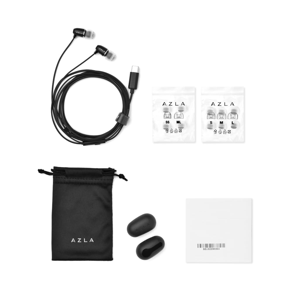 新品未使用未開封⭐︎イヤホン Amazon.co.jp: 【VGP2025金賞】AZLA AIM C Black [3Dサラウンド