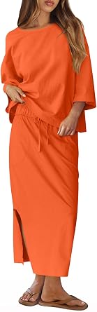 2 piece skirt Set for Women Lounge Sets