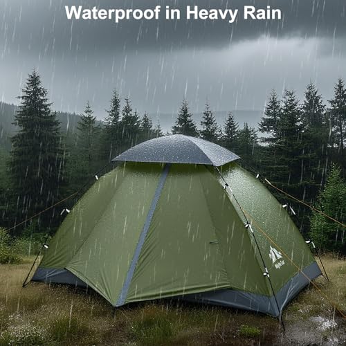 Night Cat Upgraded Backpacking Tents 2 Persons Easy Clip Setup Camping Tent Adults Scouts Heavy Rainproof Compact Lightweight,Double-Size - Image 4