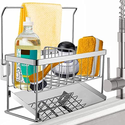 Escurridor Para Fregadero Extensible, Acero Inoxidable - Con Colador Extraíble, 38.5 Cm De Largo