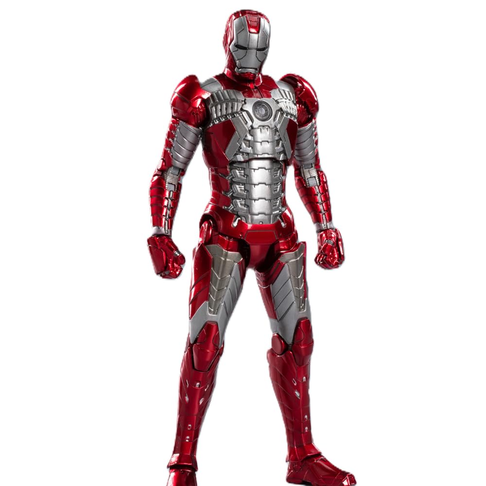 Tak Tak Toys Marvel Iron Man MK5 Action Figure, Iron Man Toys Collectible Suitcase Armor Edition with Interchangeable Parts & Stand, Premium Detailing, Durable PVC Build for Kids & Collectors-image-46