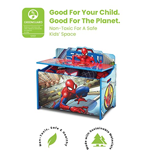 Delta Children Deluxe Toy Box, Spider-Man #TOP2