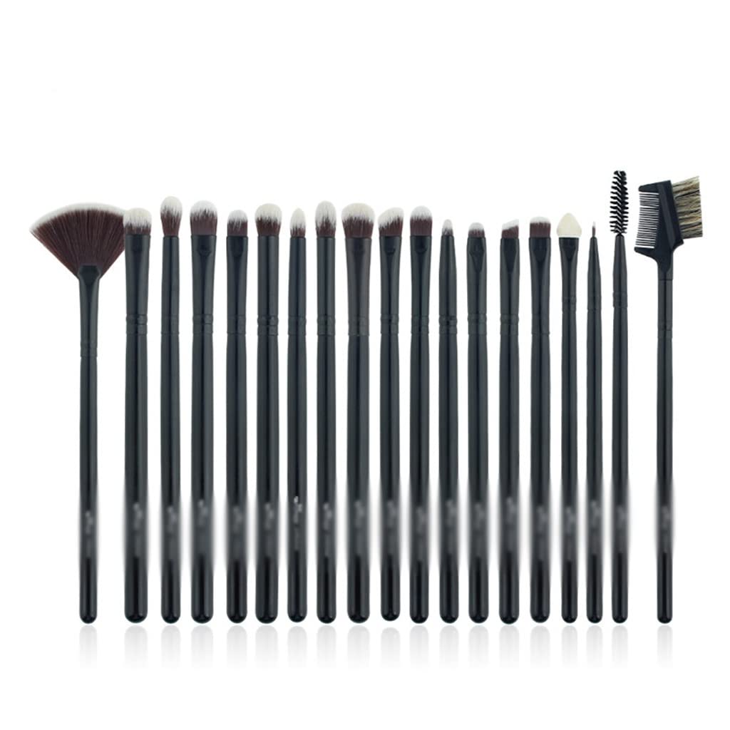 19PCS Professional Makeup Brushes Synthetic Hair Eyeshadow Blending Fan Brush for Make Up