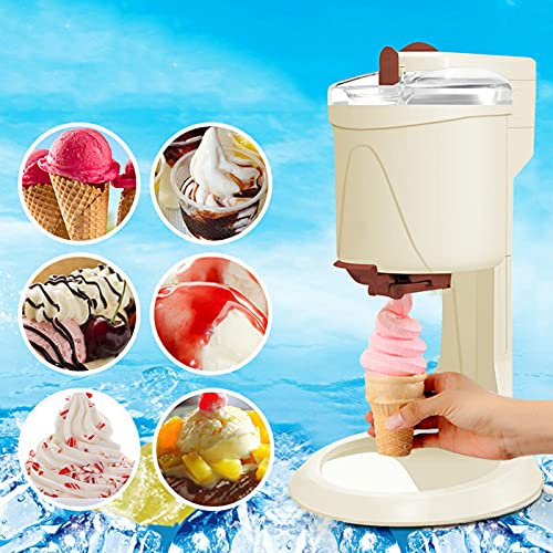 BAHAOMI Softeismaschine, Home 1L DIY Küche Automatische Mini-Frucht Softeismaschine, Gesunde, Einfache One-Push… – Bild 3