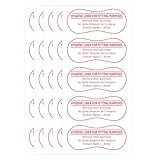 Adhesive Protective Hygiene Try On Stickers for Swimwear,Swimsuits and Lingerie,4x2 inch,100 Pcs Per Pack
