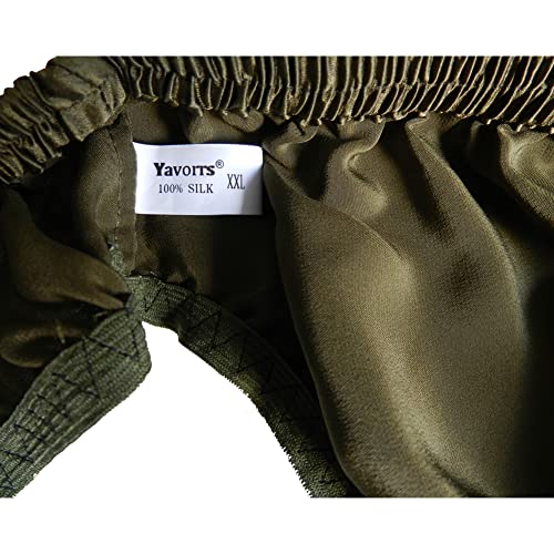 Yavorrs New 6Pcs Men's 100% Silk Underwear Briefs Bikinis M L Xl 2Xl (Multicolor, X_L) #TOP5