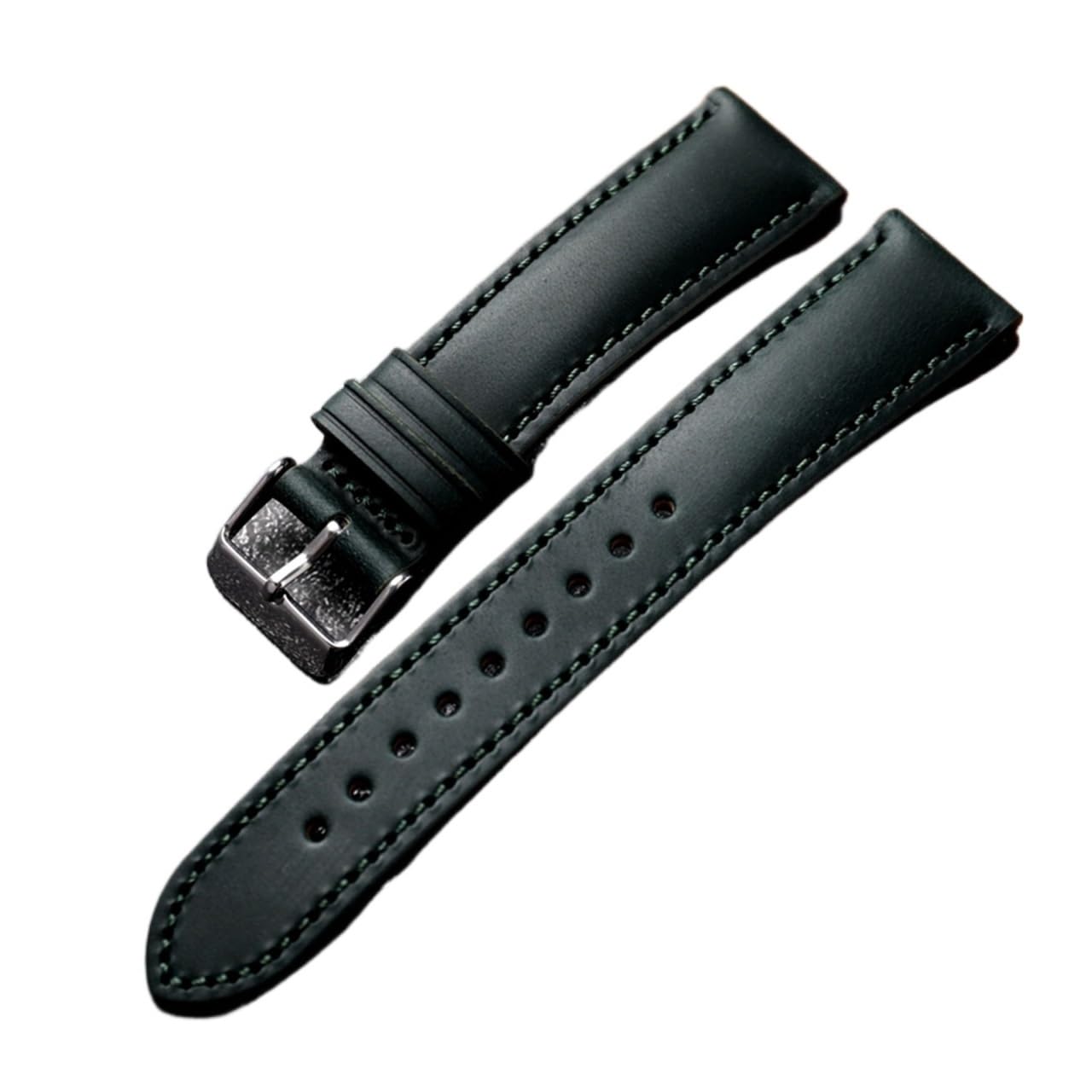 Bracelet de montre homme en cuir vert INEOUT 22mm idéal du bureau aux sorties décontractées