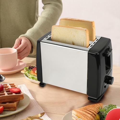 800W Toasters 2 Slice Wide Slot for Bagels and Breads, 7 Gear Settings - image 1