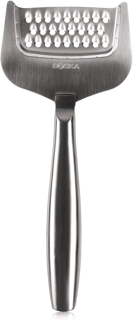 Boska Stainless Steel Grater - Cheese Grater Copenhagen Best for Hard Cheese, Citrus, and Vegetables - Multifunctional Rust-Proof Shredder - Manual Handheld - 10 Year Warranty