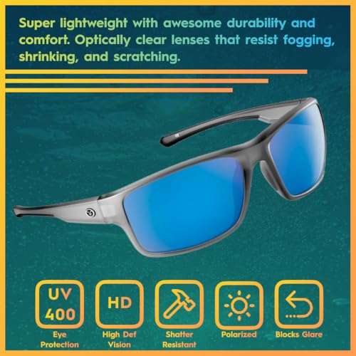 Image of Flying Fisherman Chordata Polarized Sunglasses with 100% UVA & UVB Protection for Fishing, Biking