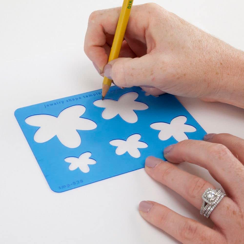 Jewelry Shape Template - Slanted Drop