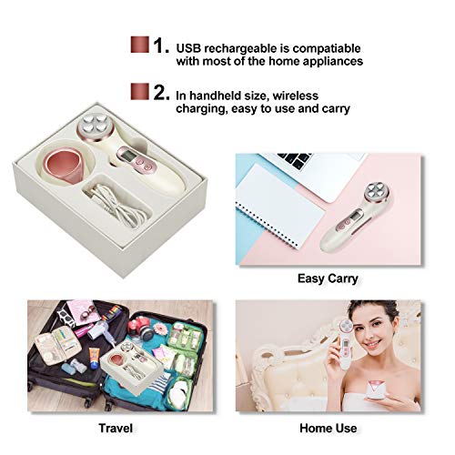 High Frequency Facial Machine 5 in 1 Facial Massager Micro-Current Recharable Facial Frequency Device - Image 7