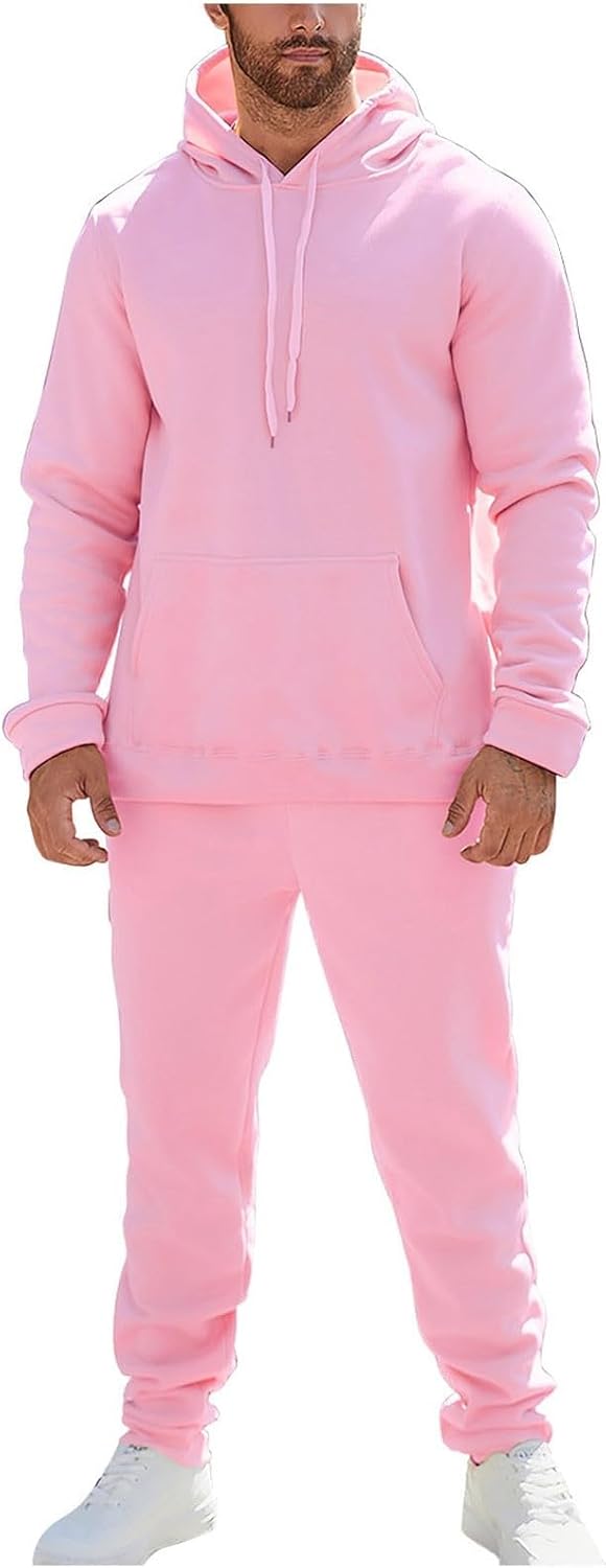 ZGHQHCDRH Mens Track Suit, 2 Piece Casual Sport Jogger Set 2025，Workout Running Suit Sets