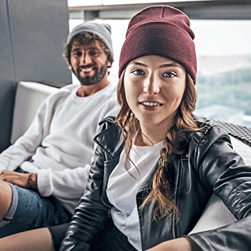 Hatstar Wintermütze | Damen Beanie Mütze | Herren Feinstrick Beanie | für Frauen Männer Unisex | Cuffed Hats Weich & Warm - Image 4