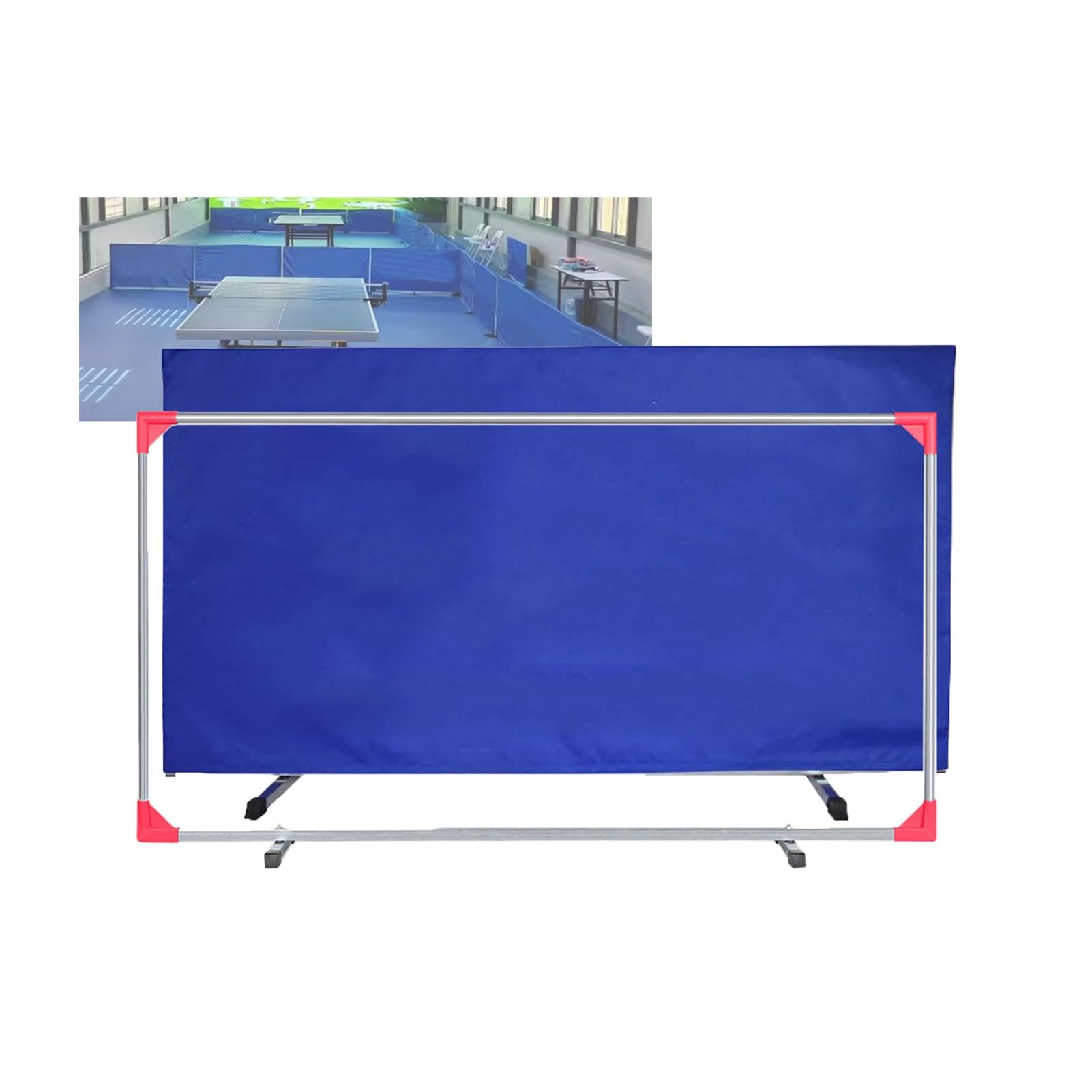 Barriera per Ping Pong, Parete perimetrale Portatile per Ping Pong, Recinzione di Allenamento Rimovibile, Blocco deflettore in Tessuto 600D per Ping Pong, barriera da Competizione componibil
