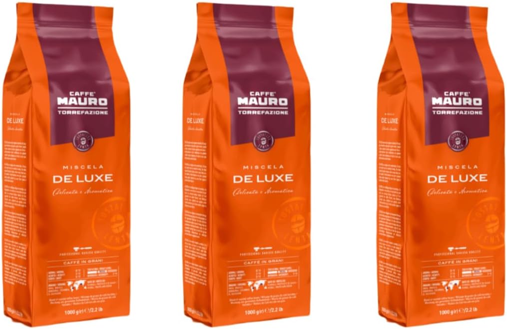 De Luxe Espresso (Deluxe) - Whole Bean Coffee, 2.2-Pound Bag (Packaging May Vary) (3pack)
