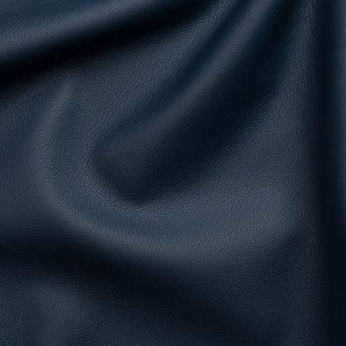 tendaggimania ® Ecopiel suave e modelable Cayenne, para tapizar sillas, sofás y sillones, VENTA AL MEDIO METRO LINEAL - Color Azul 1128