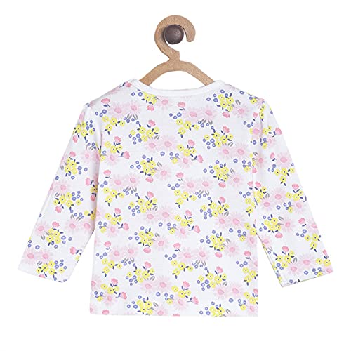 Image of miniklub Infant Girls Pack of 3 Printed Pure Cotton Tops