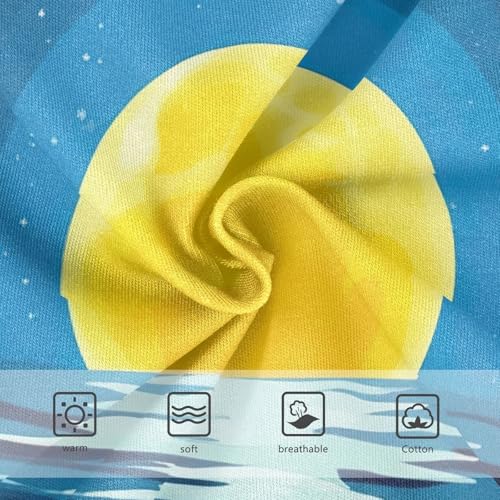 Minimalist Night Ocean Scene Moon Girls Underwear Toddler 2t Cotton Panties for Girl Artistic Kids Undies Briefs3