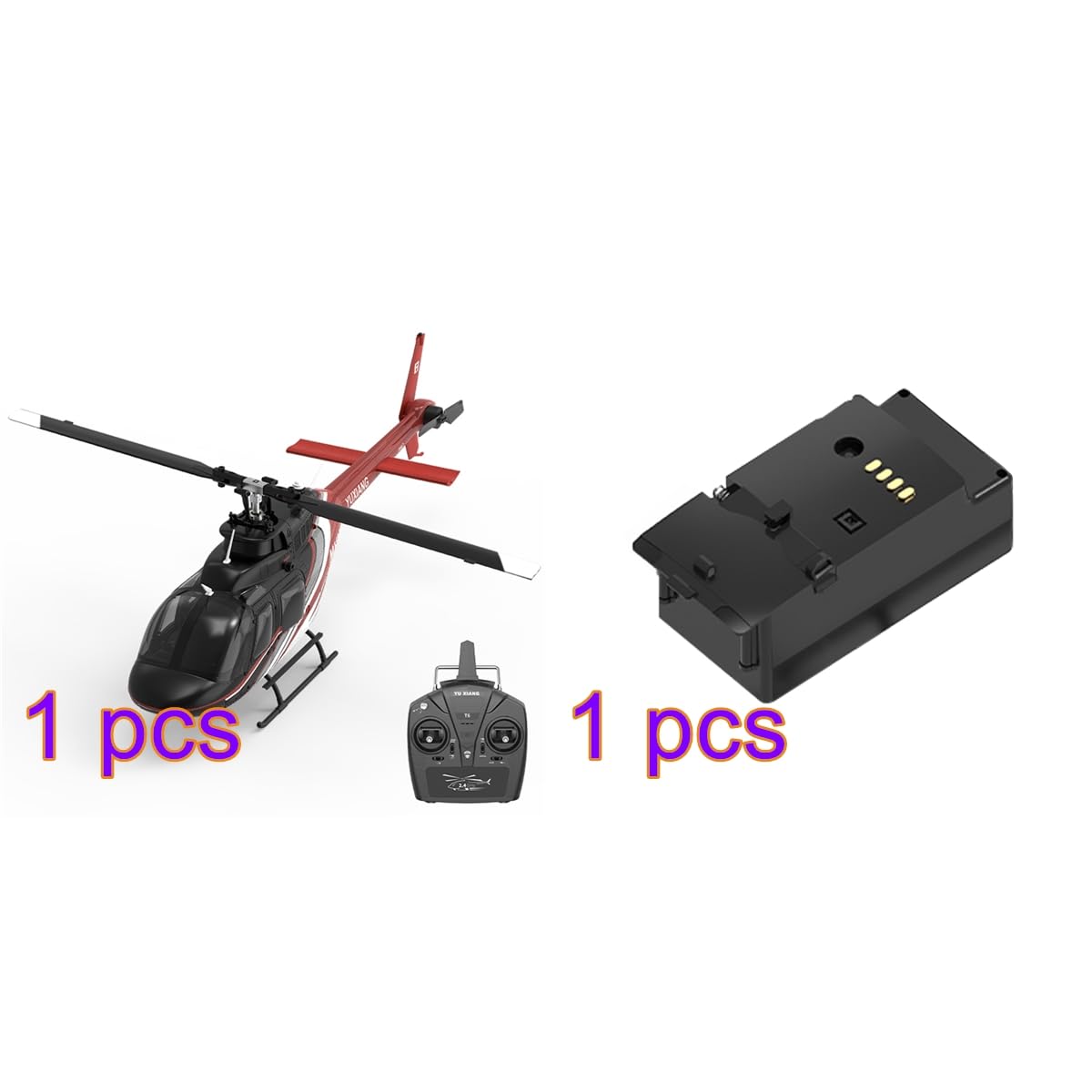 YU XIANG F08 Bell 206 RC helikopter, skala 1/27 2,4 G 6CH bezszczotkowy, model 3D/6G Flybarless z optycznym pozycjonowaniem przepływu, 6-osiowy żyroskop i jednoprzyciskowy odwrócony lot, prezent dla