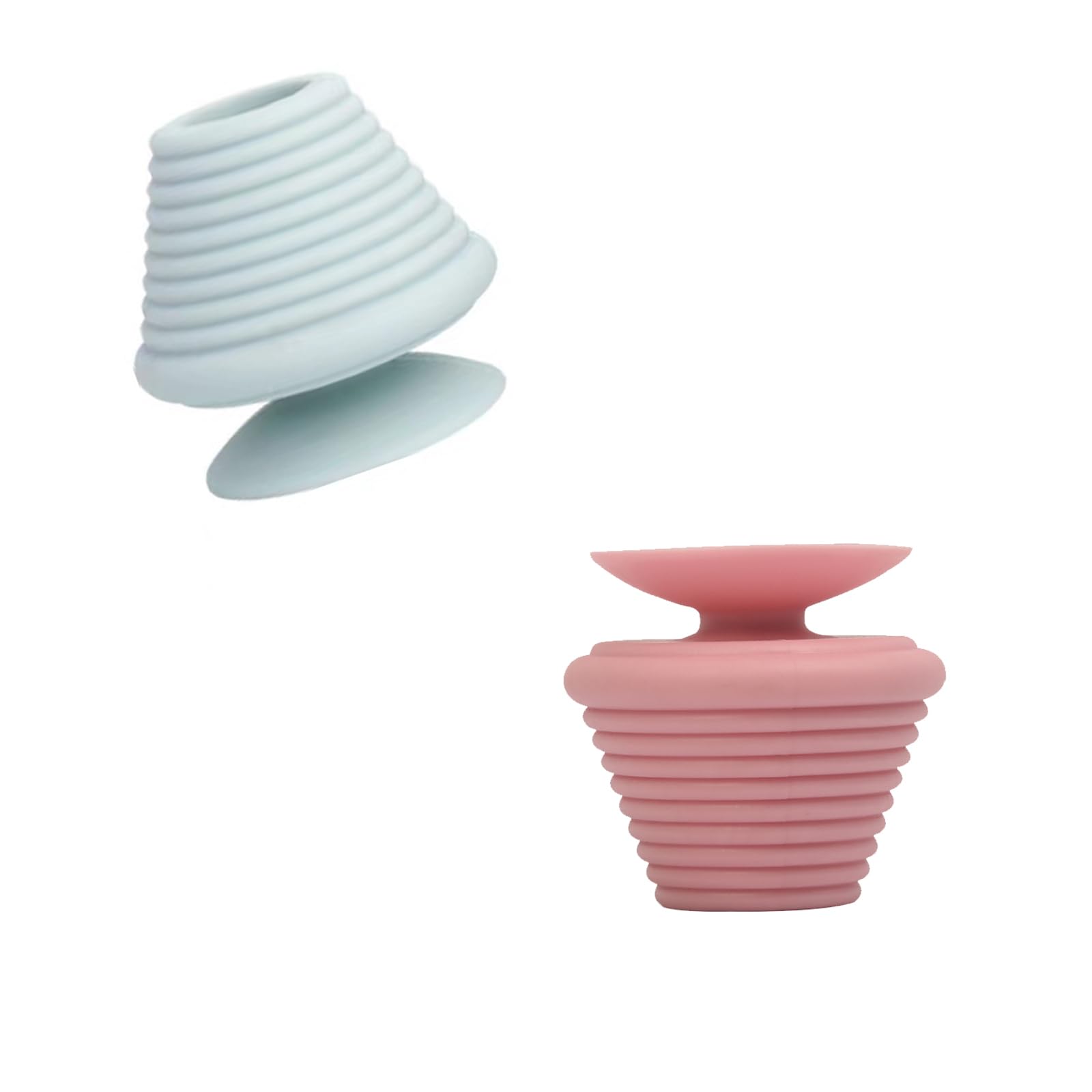 Tappi da bagno, 2 tappi di ricambio per lavello da cucina, tappi universali per lavello (rosa e blu