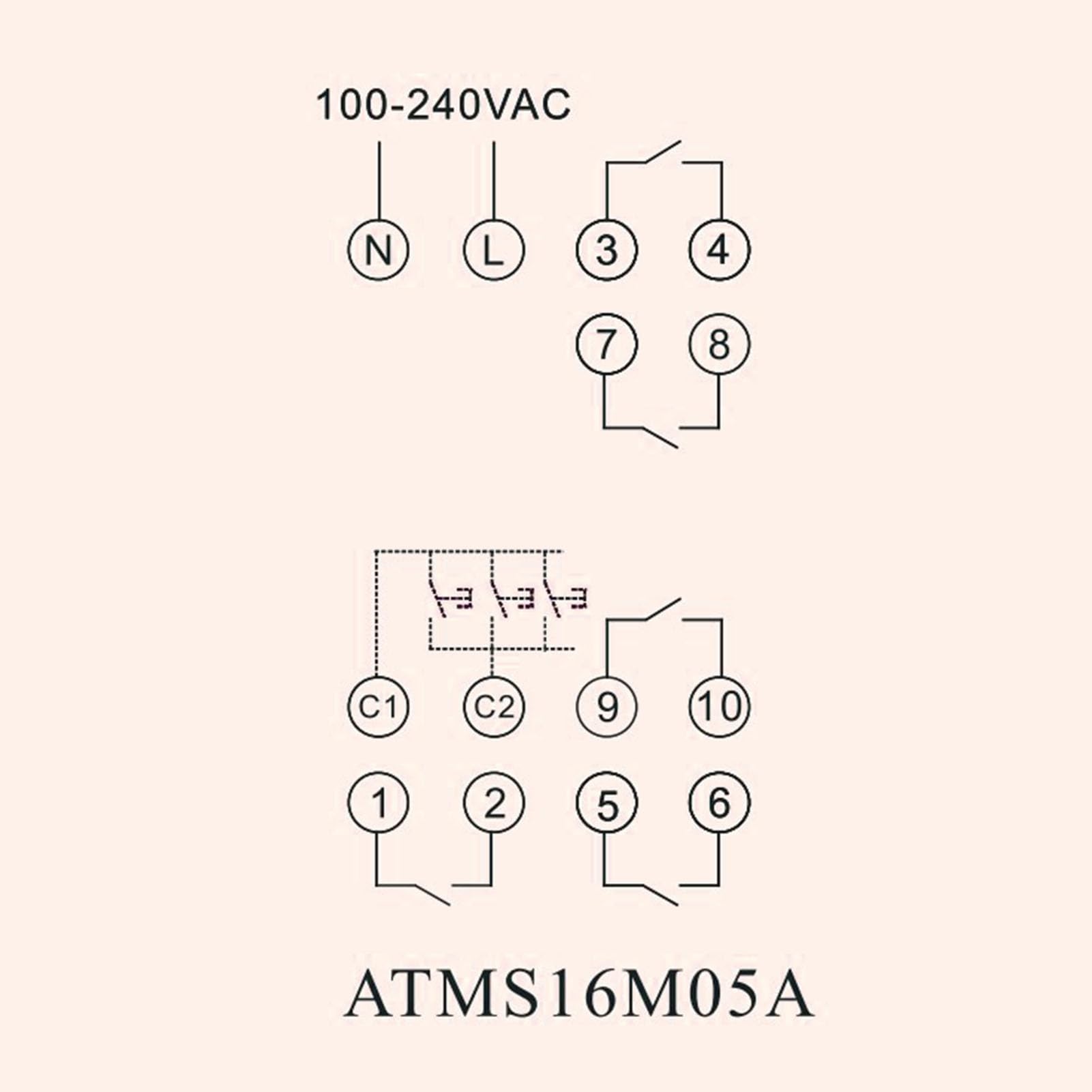 Fafeicy Temporizador WiFi Inteligente, 5 Canales Aislados con Interruptor Externo, Control por Voz, Soporte para APP Tuya, Corriente 16A, Ideal para Automatización del Hogar