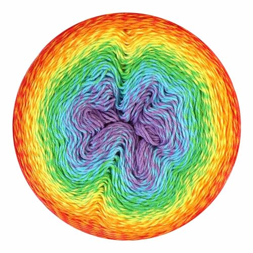 Image of Scheepjes Whirl Yarn Cake, 1 Cake 1,094 yd (1,000 m) - 759 Jumpin Jelly, Cotton /Acrylic, 8.0 oz (226 g)