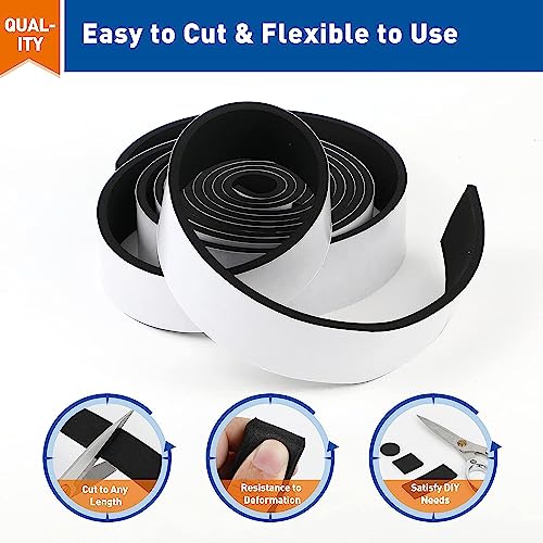 Image of CELLUX Single Side High Density Self Adhesive Foam Seal Tape Weather Stripping Doors and Window Insulation Soundproofing 24mm-Width 6mm-Thickness 5 Meter Length