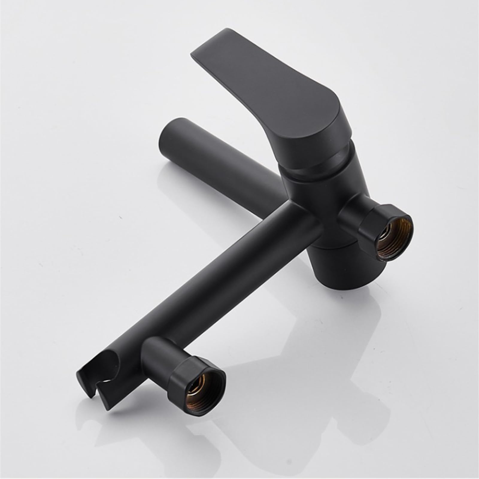 Grifos Mezcladores de Baño - Rubinetto da bagno con doccetta girevole a 360°, design moderno, colore: nero