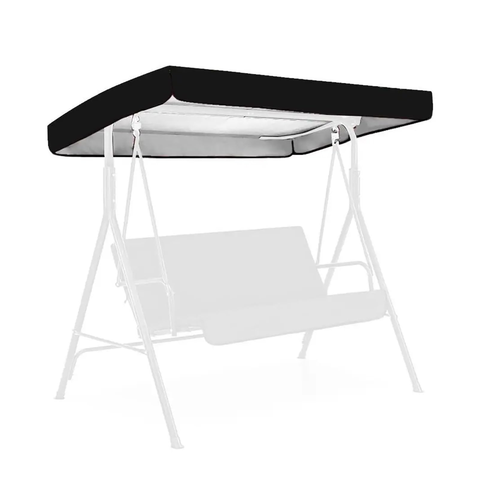 Swing Chair Canopy Replacement Outdoor Courtyard Swing Ceiling 1.90x1.32x0.15m Waterproof Protection Snow Rain Sun Shelter Home Garden Sunshade Roof(Color 7)