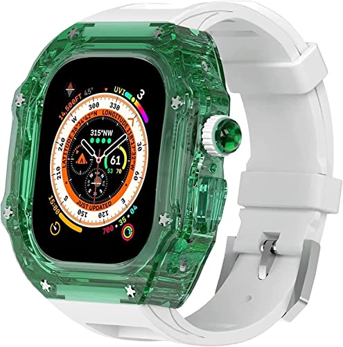 Bracelet Apple Watch Ultra 49mm coque transparente anti-jaunissement