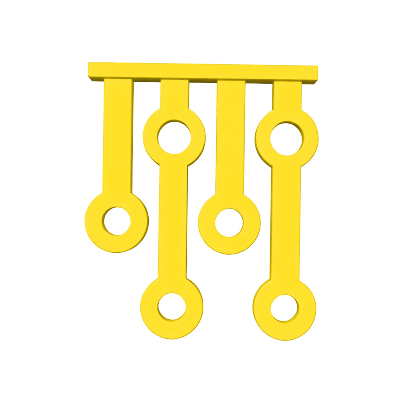 Tfaoys Yellow Ergonomic Wall Mount Screwdriver Rack Sturdy Tool Hanger Suitable For Home And Educational Setting Workshop Tool Rack
