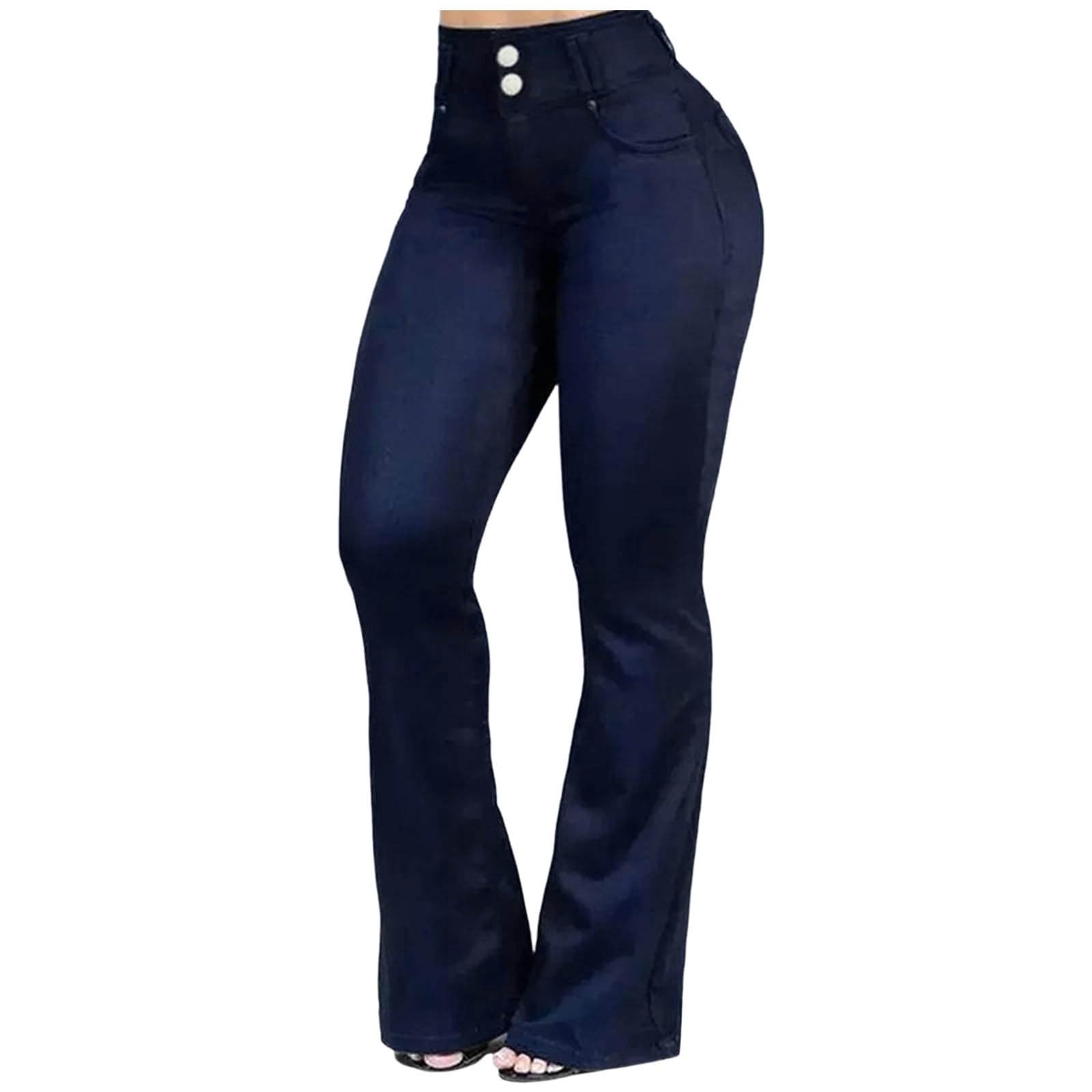 Pantalones De Verano Mujer Anchos, Pantalones Vaqueros Mujer Cargo, Jeans Casuales Cintura Alta Bolsillos CláSicos Mezclilla Pantalón Deportivo Pantalon Pantalón