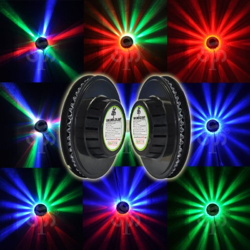 Dalu UFO-DISCO de luces LED RGB-Un UFO en tu Fiesta ...GRANDE efecto luces que varía con el tiempo y más de 18 y efectos modalidades especiales para fiestas, locales, club privadas, karaoke, bares, astas, club, etc.