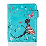  Shagwear Junge Damen Geldbörse Small Purse und Designs (Schmetterling/Butterfly Oasis)