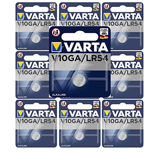 VARTA Knopfzellen V10GA/LR54 – 2 Stück Alkaline – 1,5V – Für Spielzeug, Taschenrechner, Messgeräte – Langlebige Leistung