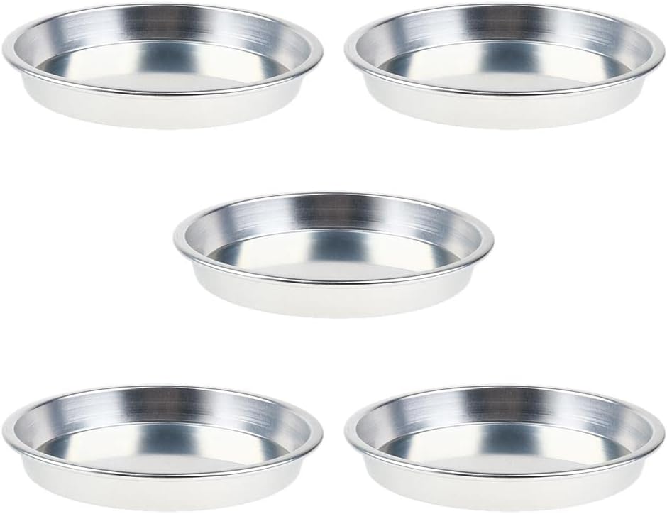 5-Piece Outdoor Camping Plate Set | Aluminum BBQ Food Container | Stackable & Weight | Picnic Dish Tray for Hiking & Travel