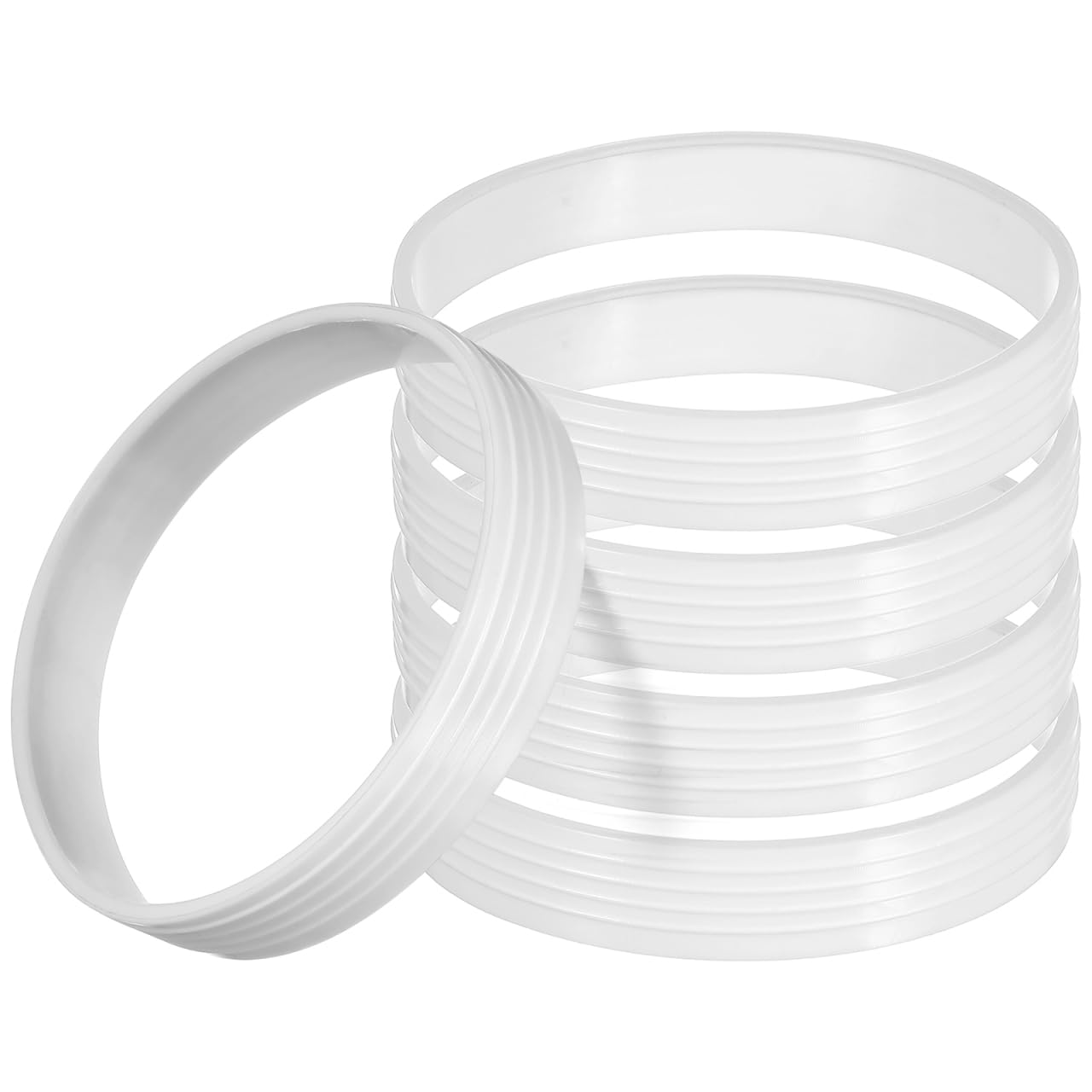 HANABASS 5pcs Golf Hole Cup Rings for Practice Plastic Lightweight round Hole Rings Soil Improve Visibility Outdoor Golf Accessories