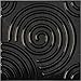 Ekena Millwork 19 5/8"W x 19 5/8"H Spiral EnduraWall Decorative 3D Wall Panel, Moonlight Copper (Covers 2.67 Sq. Ft.