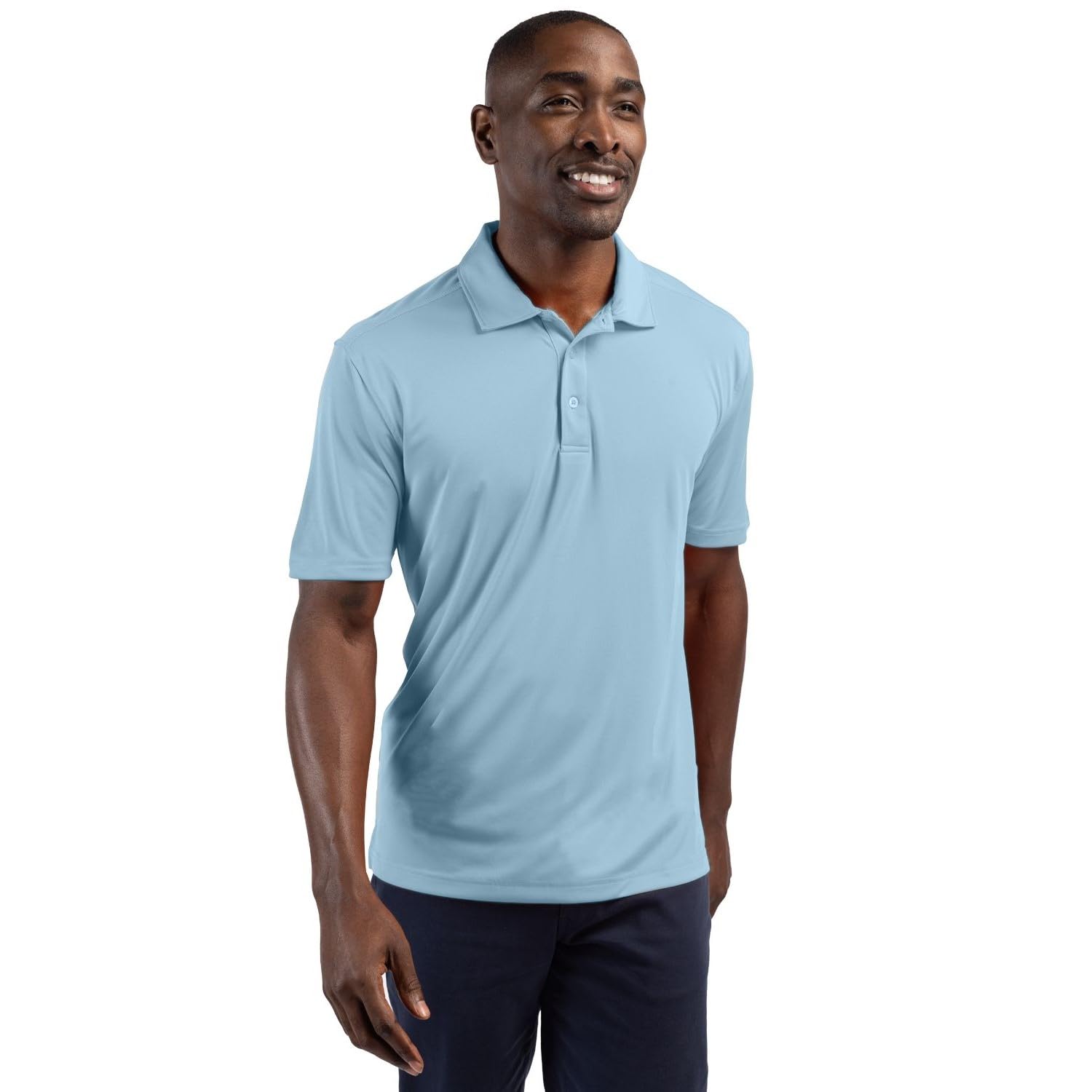 Cutter & Buck Men's Light Blue Clique Parma Polo, Xxl