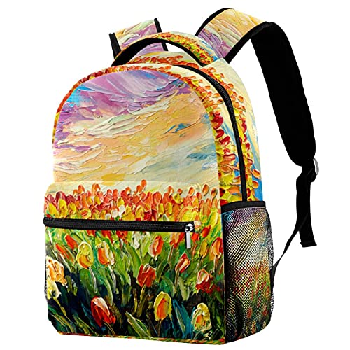 Sac à dos Ink Cherry Blossom avec poches latérales ergonomiques