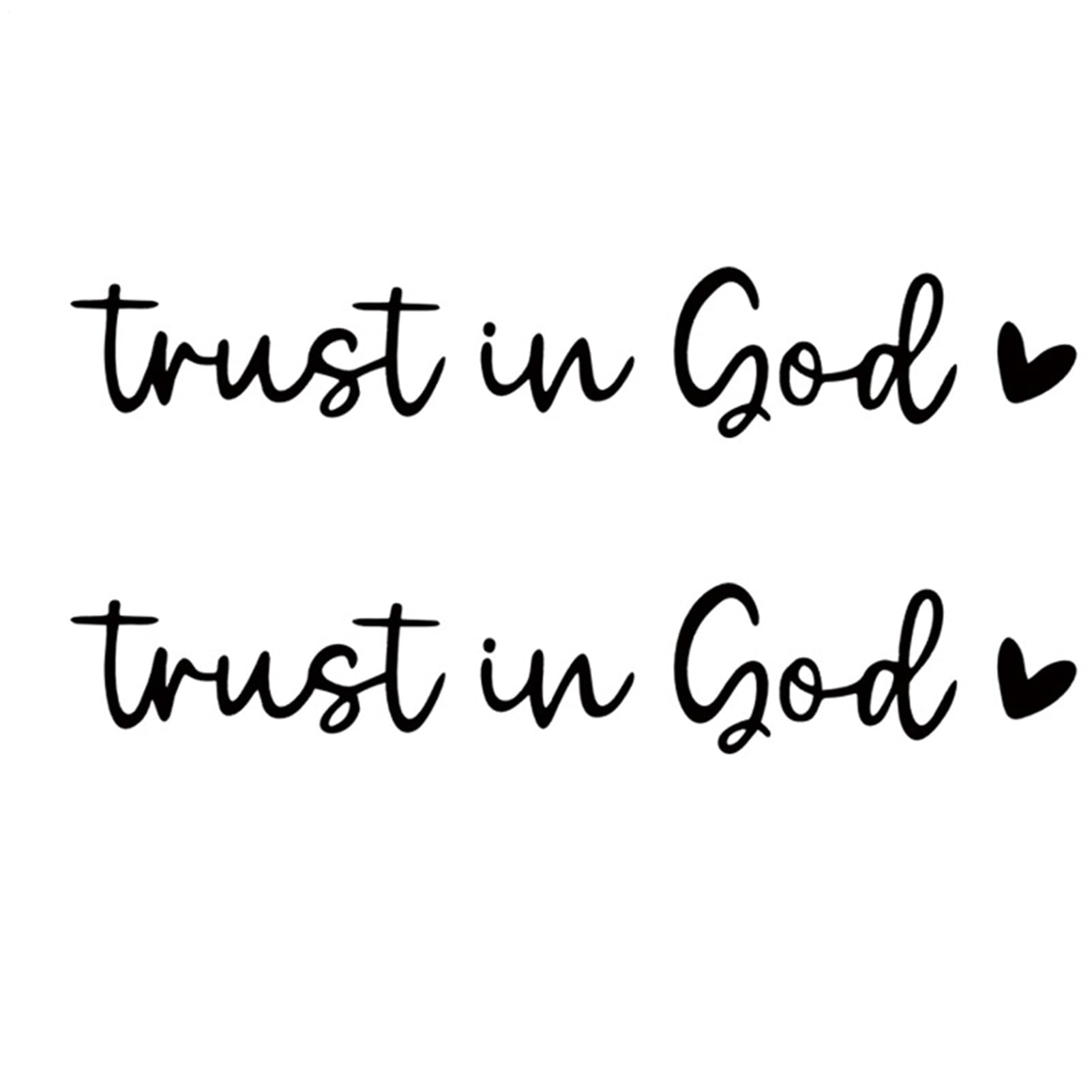 Rear View Mirror Accessories for Women, Rear View Mirror Stickers, Trust in God Car Stickers, 2 Pieces Car Stickers and Decals for Mum, Dad, Colleagues, Family, Friends
