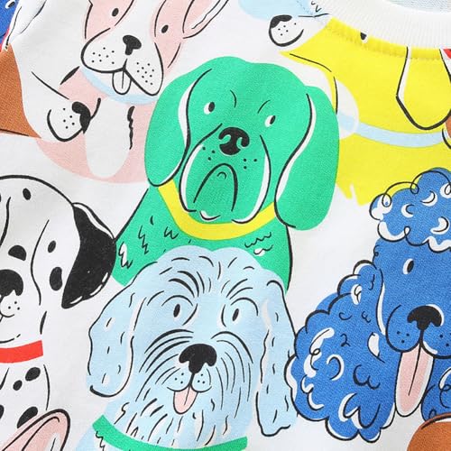 Boys Sweatshirts Casual Sweatshirts Cotton Sweatshirts Long Sleeve T-shirts Crew Neck Cartoon Tops for Boys-2394