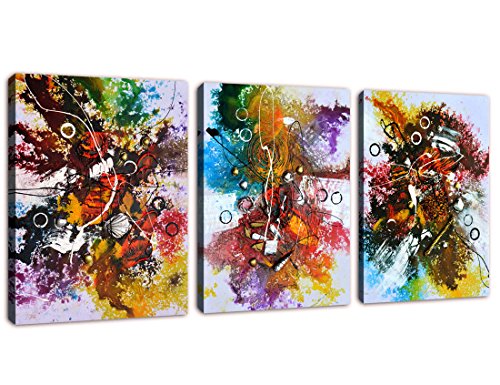 Canvas Art Colorful Abstract Painting Prints Contemporary Wall Art Picture Modern Artwork Shell String Bubble Textures Flowing Style for Kitchen Office Wall Decor Home Decorations 12