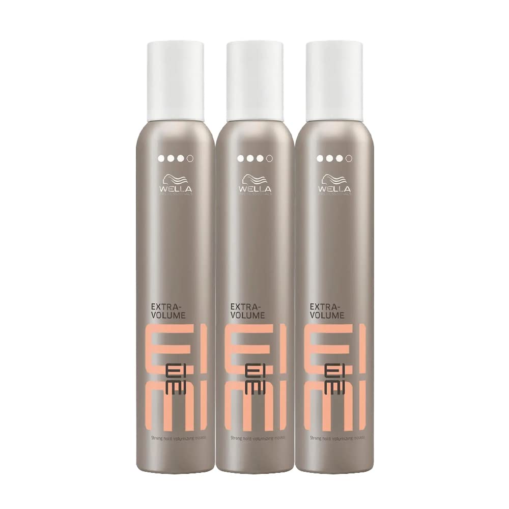 3er Volumen Schaum Wella Professionals EIMI Extra Volume Volumen Mousse starker Halt 300 ml