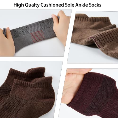 Image of ATBITER Women's Ankle Socks Cushioned Running Athletic No Show Socks-6Pairs | Ladies Low Cut Short Workout Gym Socks With Tab Non Slip for Yoga Pilates Casual Dress Flats Sneaker Shoe Size 6-8 /8-10 /10-12