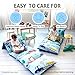 Butterfly Craze Floor Pillow Case - Reading Nook Lounger & Floor Bed - Portable Sleeping Pad for Travel & Camping - 5-Pocket Customizable Design for Ground Cushions - King Size, Cars Blue